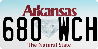 AR license plate 680WCH