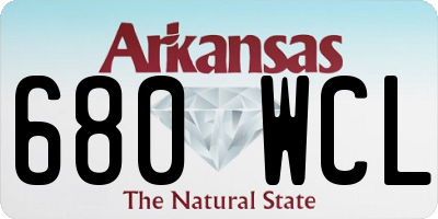 AR license plate 680WCL