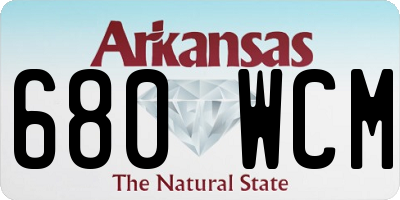 AR license plate 680WCM