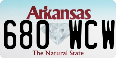 AR license plate 680WCW