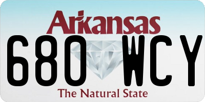 AR license plate 680WCY