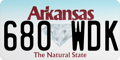 AR license plate 680WDK