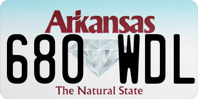 AR license plate 680WDL