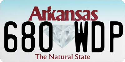 AR license plate 680WDP