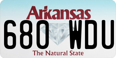 AR license plate 680WDU