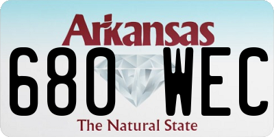 AR license plate 680WEC