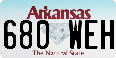 AR license plate 680WEH