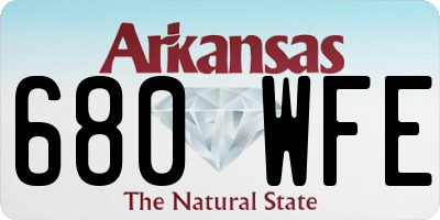 AR license plate 680WFE