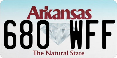 AR license plate 680WFF