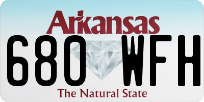 AR license plate 680WFH