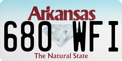 AR license plate 680WFI