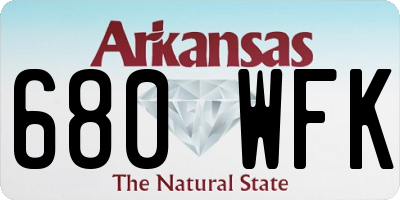 AR license plate 680WFK