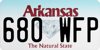 AR license plate 680WFP