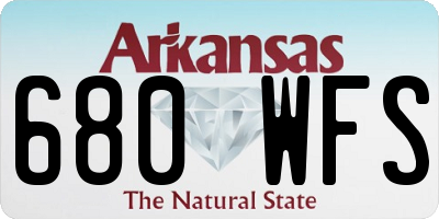 AR license plate 680WFS