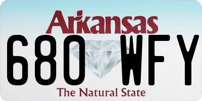 AR license plate 680WFY