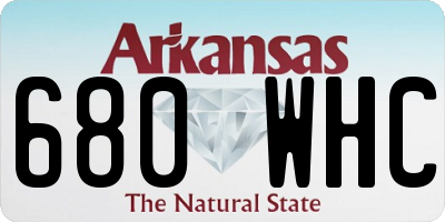AR license plate 680WHC