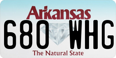 AR license plate 680WHG