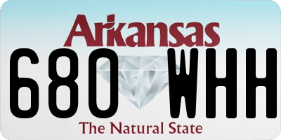 AR license plate 680WHH