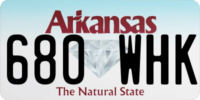 AR license plate 680WHK