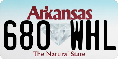 AR license plate 680WHL