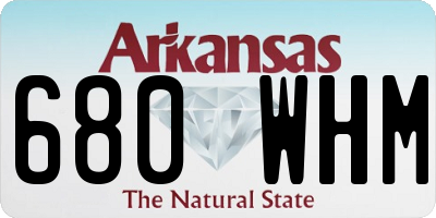 AR license plate 680WHM
