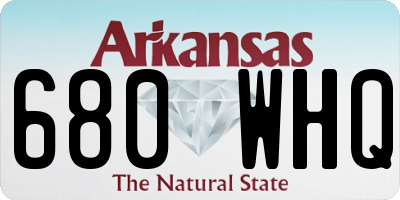 AR license plate 680WHQ