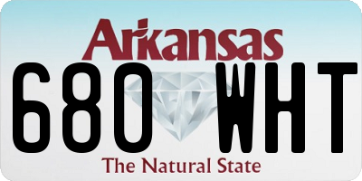 AR license plate 680WHT