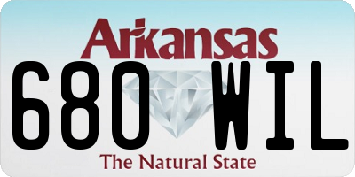 AR license plate 680WIL