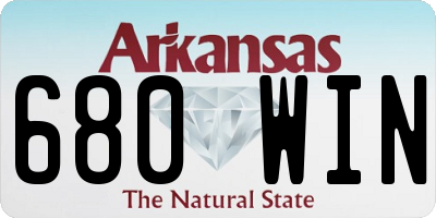 AR license plate 680WIN