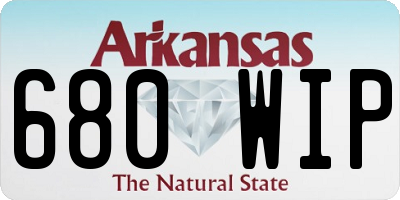 AR license plate 680WIP