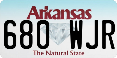 AR license plate 680WJR