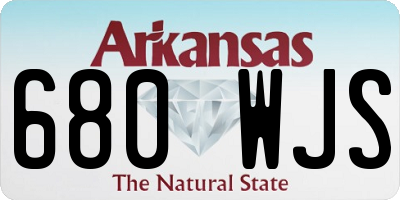 AR license plate 680WJS