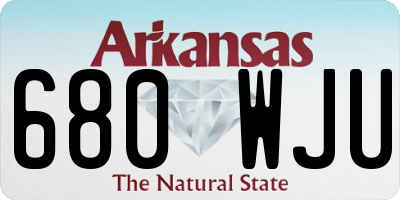 AR license plate 680WJU