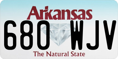 AR license plate 680WJV