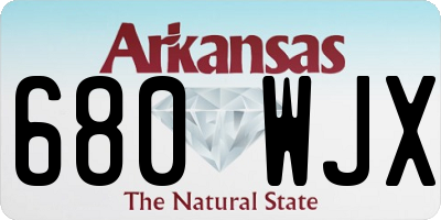 AR license plate 680WJX