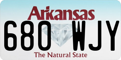 AR license plate 680WJY