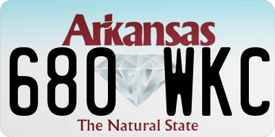 AR license plate 680WKC