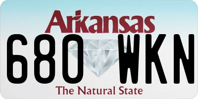 AR license plate 680WKN