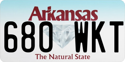 AR license plate 680WKT