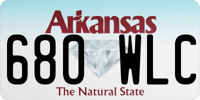 AR license plate 680WLC