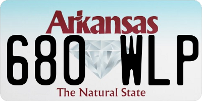 AR license plate 680WLP