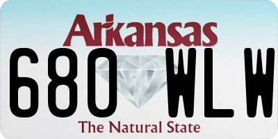 AR license plate 680WLW