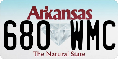 AR license plate 680WMC