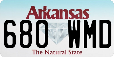 AR license plate 680WMD