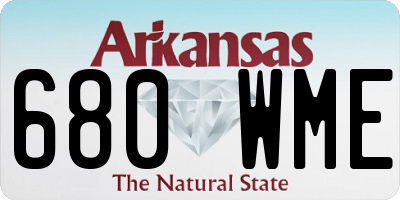 AR license plate 680WME