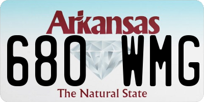 AR license plate 680WMG