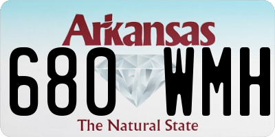 AR license plate 680WMH