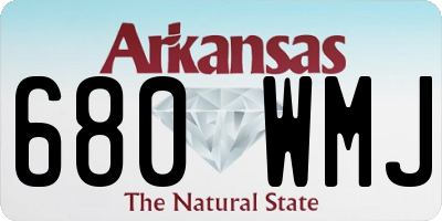 AR license plate 680WMJ
