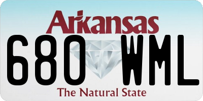 AR license plate 680WML