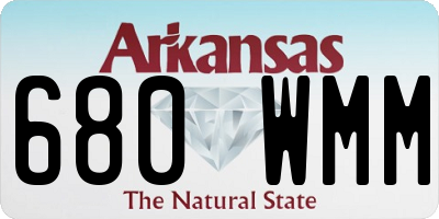 AR license plate 680WMM